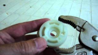 NSX window regulator cable reel drilling