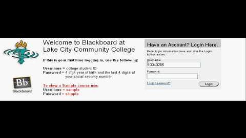 Blackboard Student - A - Login
