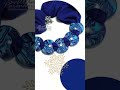 КОЛЬЕ синева (378) стильный акцент синий (705) дизайнерские украшения
