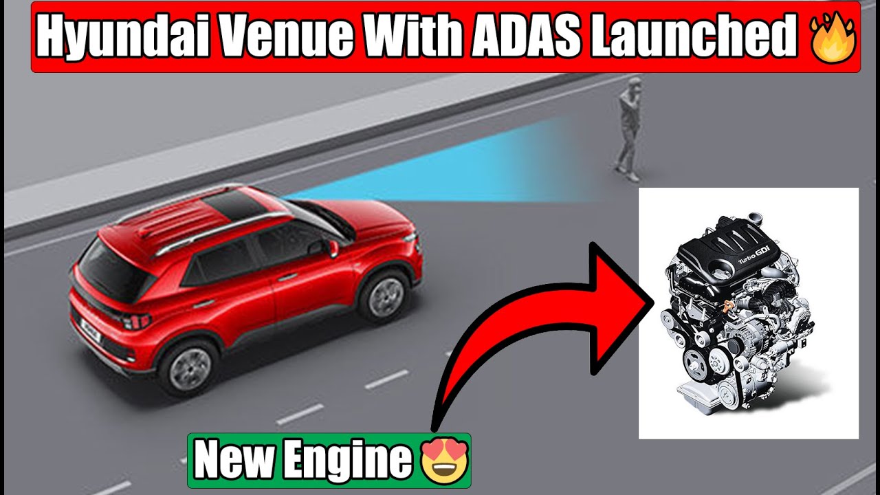 2023 Hyundai Venue Facelift With ADAS And New Engine Launched 🔥 ...