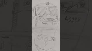 the diesel beast emd locomotive sketch please like and suscribe #art #sketch #pencilart
