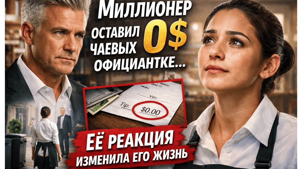 Миллионер оставил 0$ чаевых официантке… Её реакция изменила его жизнь