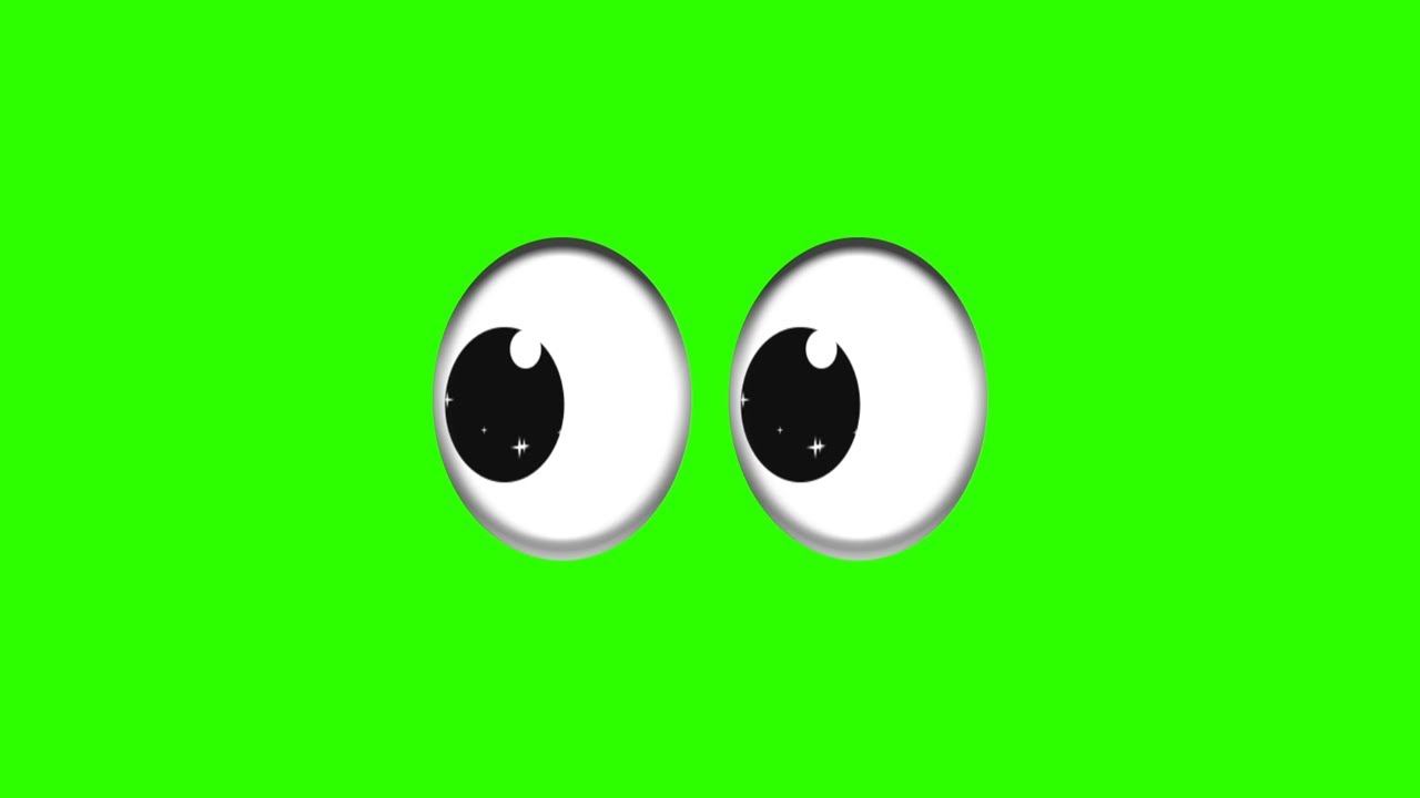 GREEN SCREEN EFFECTS Cartoon eyes animation  YouTube