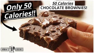 ONLY 50 Calories BROWNIES! 50 Calorie Snack so You Look Like a SNACK!🔥 Low Calorie Brownie Recipe
