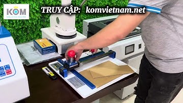 Máy cắt mẫu giấy để test độ nén cạnh, nén vòng của bao bì carton | KOM Việt Nam