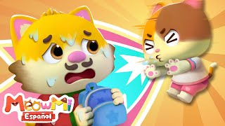 Johnny No No Escuela | Johny Johny Yes Papa | Canción Infantil | MeowMi Family Show Español