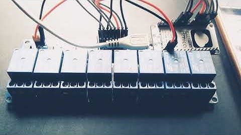 Control 8 channel relay with node mcu esp8266