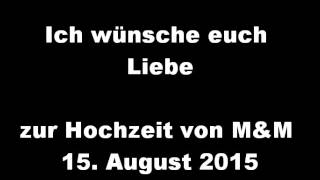 Ich wünsche euch Liebe