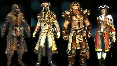AC3 all Champion pack costumes  |  Assassin