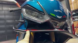 Aprilia RS 660 AF1 Racing Headlight Turn Signal Kit Install