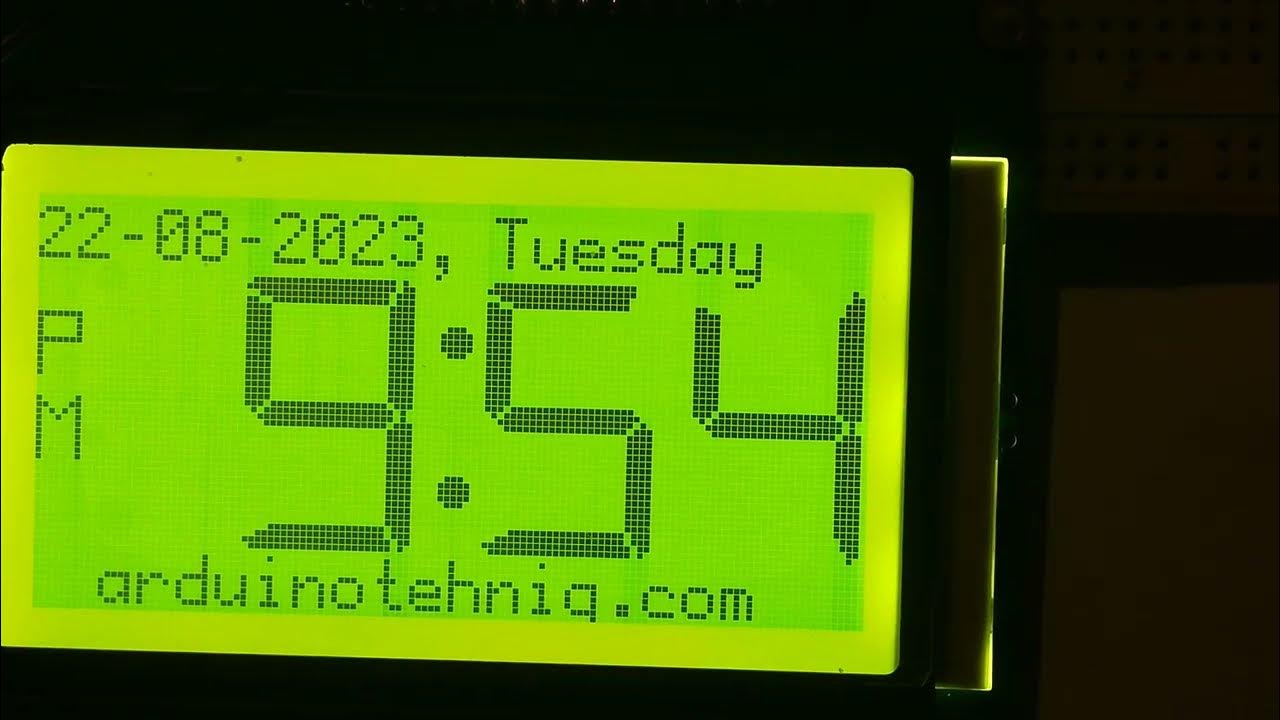 NTP clock on 128x64 ST7920 monochrome display (1) YouTube