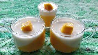 Mango Panna Cotta | Mango Vanilla Pudding - Easy Mango Dessert Recipes