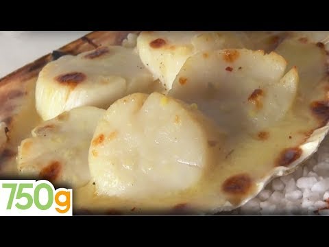 Recette De Coquilles St Jacques Gratinées 750g Youtube