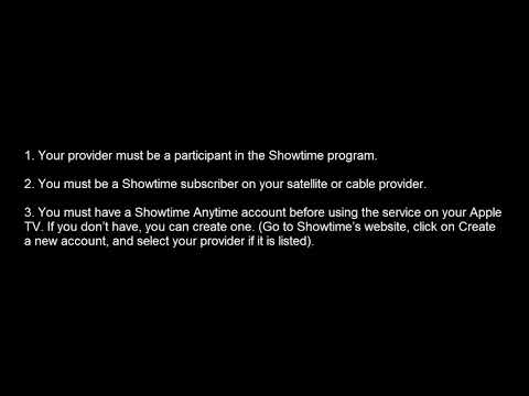 How to Activate Showtime Anytime on Apple TV?