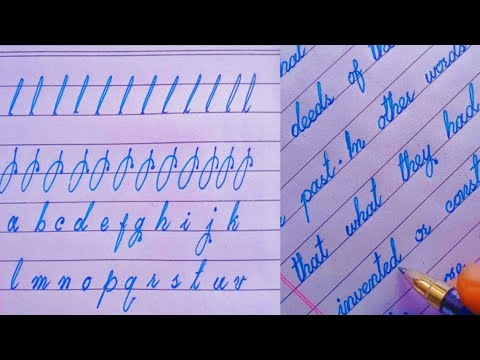How to write beautiful and fast handwriting|| Handwriting Tips for ...