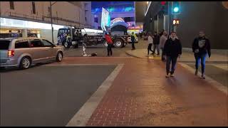 Guy gets knocked out in front of Girlfriend Downtown Tampa after Super Bowl LV screenshot 3