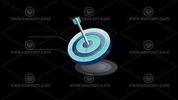 3D Infographic Element with Alpha Channel