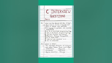C Programming Language Interview Questions