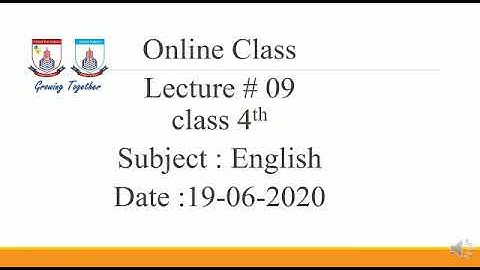 Class 4(English), Unit #6 , Lesson #2 Ex #1