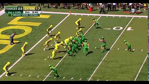 Inside Zone Read from the Pistol-Spring Game 2018