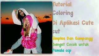 Tutorial Coloring Di Aplikasi Cute cut Simplee Dan Gampangg Banget screenshot 5