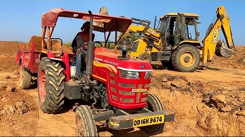 New Mahindra 475 DI SP PLUS Tractor and Newholland 4010 Tractor Working With Jcb 3dx Backhoe Machine