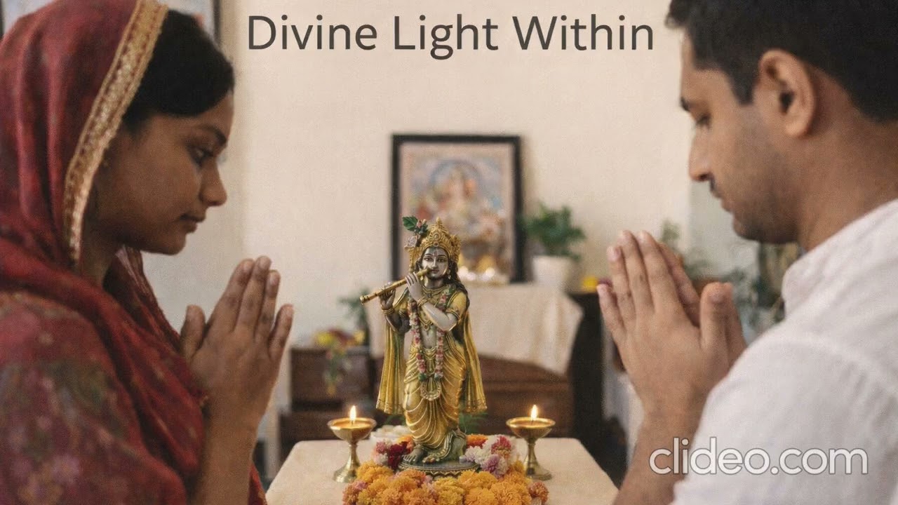 Mere Man Mein Tera Prakash  Peaceful Krishna Bhajan  Divine Light Within