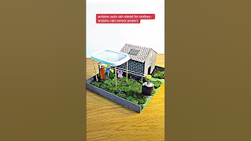 arduino auto rain shield for clothes - arduino rain sensor project #experiment #DIY #electronic