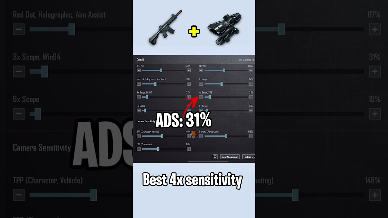  4X Scope No Recoil Sensitivity Master Zero Spray With Gyroscope Pubgmobile Ciaopubg