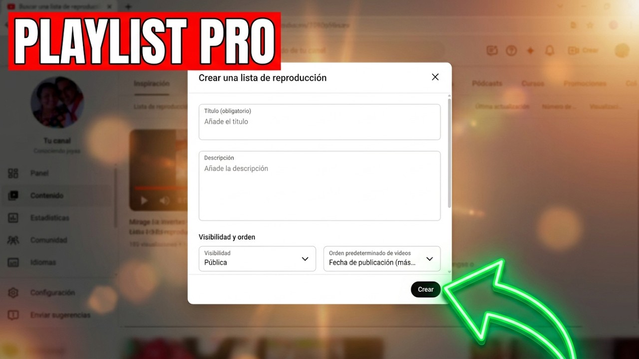 Cómo hacer lista de reproducción o PLAYLISTS en YOUTUBE - YouTube