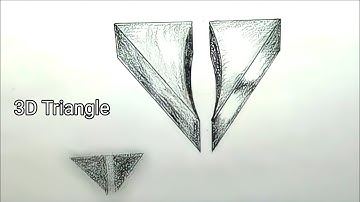 how to draw 3d triangle impossible - simple drawing tutorial