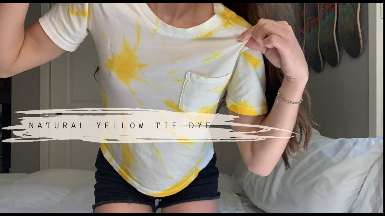 natural yellow tie dye YouTube