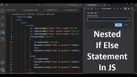 Nested If Else Statement in JavaScript | JavaScript Tutorial in Hindi part 26
