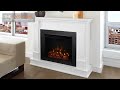 Real flame silverton electric fireplace in white  g8600ew