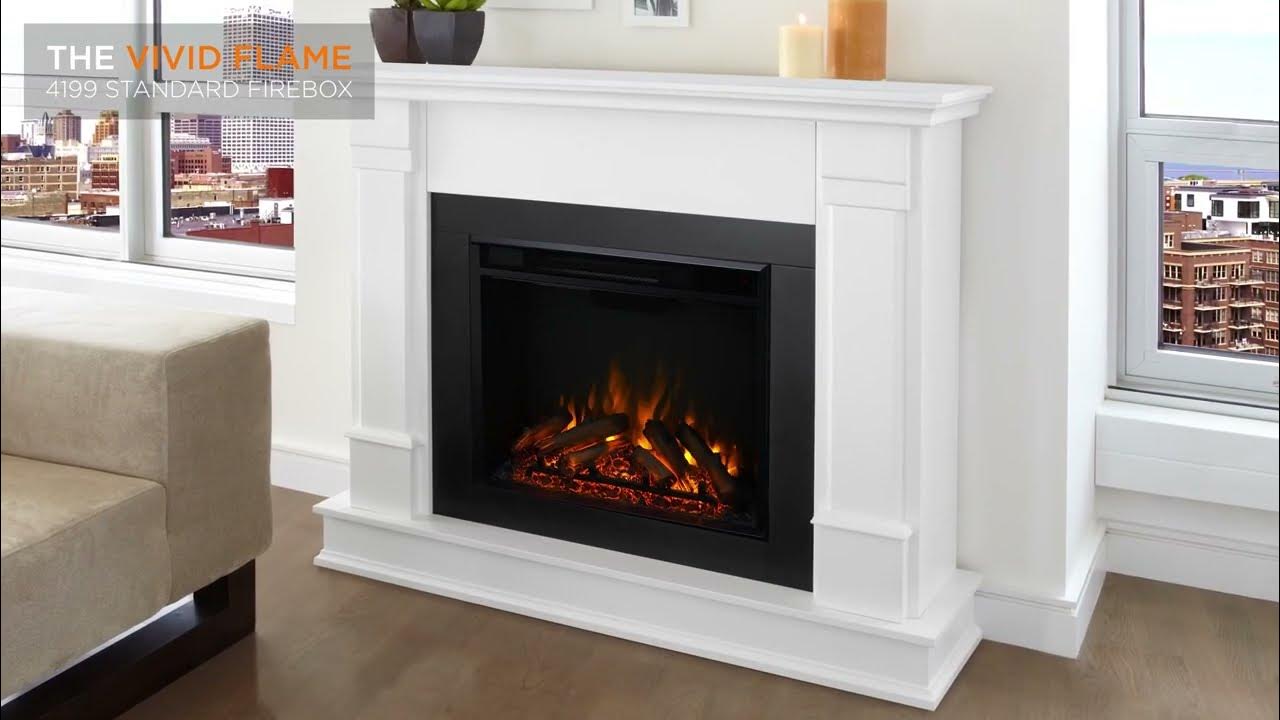 Real Flame Silverton Electric Fireplace in White G8600EW YouTube
