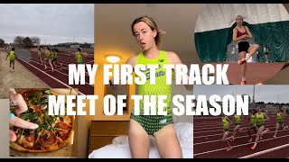 TRAVEL WITH ME TO MY FIRST TRACK MEET OF THE SEASON!