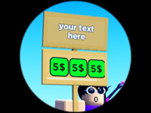 Please Donate Sign - Roblox