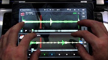 Dodgy C Playing With Traktor Dj On The iPad
