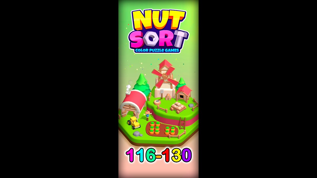 Nut Sort Color Puzzle Games: 116-130