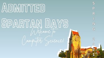 Welcome to SJSU Computer Science | Admitted Spartan Days Spring 2022