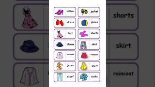 Belajar Bahasa Inggris | Nama - Nama Pakaian / Clothes