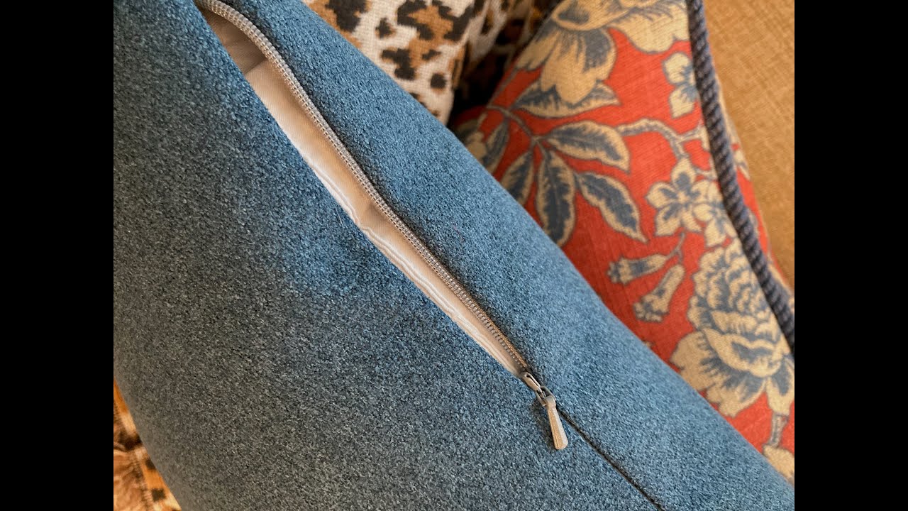 How to Sew a Pillow Cover with An Invisible Zipper