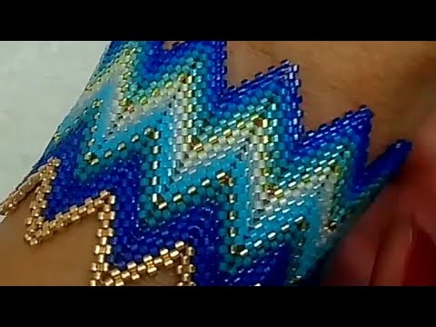 Zigzak Peyote Bileklik  |  Zigzag Peyote Bracelet