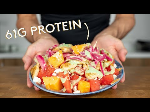 This Melon Salad has 61g of Protein.