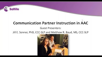 Communication Partner Instruction in AAC