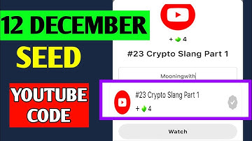 #23 Crypto Slang Part 1 |  SEED