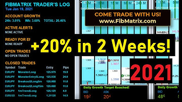 Jan 19 2020 - up 20% First 2 Weeks of 2021! VTA Automated Forex Trading Software Performance Results