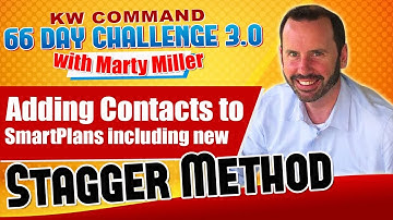 Adding Contacts to SmartPlans including new Stagger Method | KW Command 66 Day Challenge 3.0 Day 32