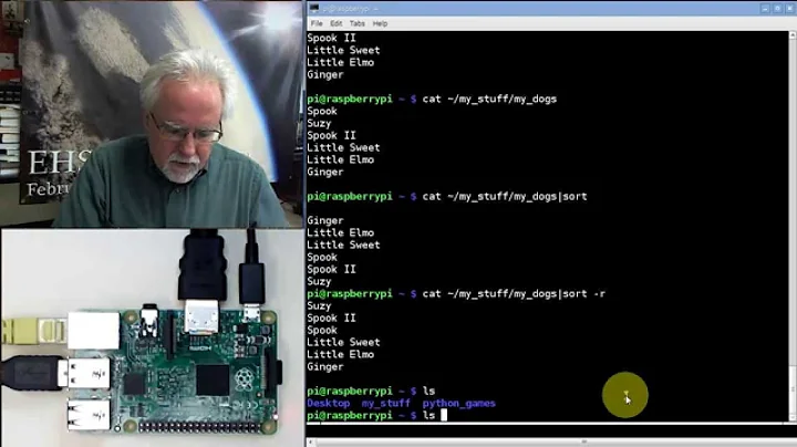 Raspberry Pi Linux LESSON 13: Using the Linux Pipe Command