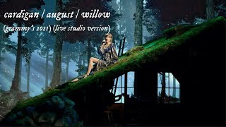 Taylor Swift - cardigan / august / willow (GRAMMY'S 2021) (Live Studio Version) Resimi